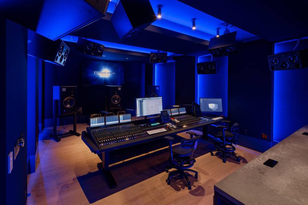 Benjamin Wallfisch's Atmos mix room in Los Angeles